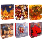 TSI 12er Pack Geschenktüte groß ca. 26 x 13,5 x 32 cm Weihnachten SERIE 7