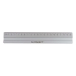 Q-CONNECT Lineal Alu - 20 cm, silber