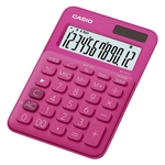 Casio® Tischrechner MS-20 - Solar-/Batteriebetrieb, 12stellig, LC-Display, rot