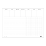 5er Pack Schreibunterlage "Office - Liniert & Kariert" 60 x 42 cm