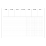 10er Pack Schreibunterlage "Office - Liniert & Kariert" 48 x 33 cm