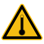 Warnzeichen "Warnung vor hoher Temperatur" praxisbewährt