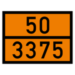 Warntafel 50 3375, orange, Folie, 400 x 300 mm, Einzeletikett