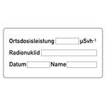 Zusatzschild Radionuklid (ZS 10) Aluminium 210 x 105 mm