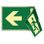 Rettungszeichen Rettungsweg/Notausgang rechts/links DIN EN ISO 7010