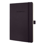 Sigel® Modisch Notizbuch CONCEPTUM® - ca. A5, punktkariert, 194 Seiten, schwarz, Softcover CO309