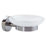 tesa® Ablagekorb Seife - Metall chrom/Glas satiniert 40324-00000-00