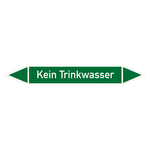 Rohrleitungskennzeichen Kein Trinkwasser Folie selbstklebend 26 x 187 mm