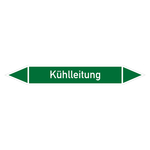 Rohrleitungskennzeichen Kühlleitung Folie selbstklebend 37 x 270 mm