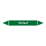 Rohrleitungskennzeichen Vorlauf Folie selbstklebend 15 x 100 mm