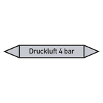Rohrleitungskennzeichen Druckluft 4 bar