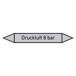 Rohrleitungskennzeichen Druckluft 8 bar