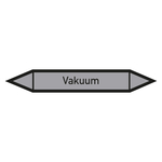 Rohrleitungskennzeichen Vakuum