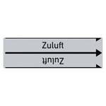 Rohrleitungskennzeichen Zuluft für Rohrleitungen ab Ø 10 mm (3/8 Zoll), Folie selbstklebend 90 mm x 33 m auf Rolle