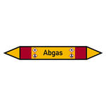 Rohrleitungskennzeichen Abgas