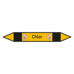 Rohrleitungskennzeichen Chlor