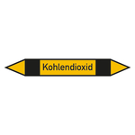 Rohrleitungskennzeichen Kohlendioxid Folie selbstklebend 15 x 100 mm