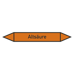 Rohrleitungskennzeichen Altsäure