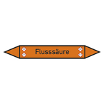 Rohrleitungskennzeichen Flusssäure