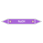 Rohrleitungskennzeichen NaOH
