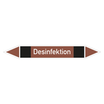 Rohrleitungskennzeichen Desinfektion