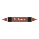 Rohrleitungskennzeichen Schlamm Folie selbstklebend 15 x 100 mm
