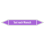 Rohrleitungskennzeichen Laugen - Text nach Wunsch Folie selbstklebend 100 x 15 mm