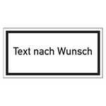 Hinweisschild "Text nach Wunsch" Folie selbstklebend 200 x 100 mm