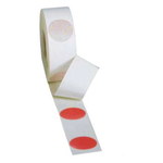 Markierungspunkte Blanko, Rot, Folie, Ø 40 mm, 100 Stück/Rolle