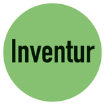 Markierungspunkte Inventur, Gr&uuml;n, Haftpapier, &Oslash; 35 mm, 500 St&uuml;ck/Rolle