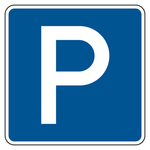 Verkehrsschild "Parken / Parkplatz" VZ 314, Aluminium 2 mm, reflektierend RA1