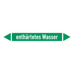 Rohrleitungskennzeichen enthärtetes Wasser