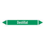 Rohrleitungskennzeichen Destillat Folie selbstklebend 15 x 100 mm