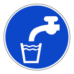 Gebotszeichen "Trinkwasser" praxisbewährt