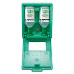 Augenspülstation Wandbox mit 2 Flaschen mit Natriumchloridlösung á 500 ml