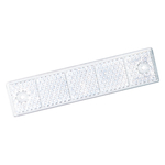 Rückstrahler für Einfahrten und Gebäude, weiß 180 x 40 mm