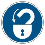 Gebotszeichen "lock out ohne Spannungssymbol" praxisbewährt