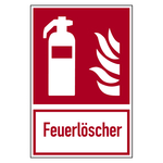Brandschutzzeichen Feuerlöscher Kombischild