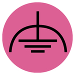 Leiterkennzeichnung Fremdspannungsarme Erde rosa Folie selbstklebend Ø 16 mm 100 Stück/Pack