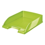 Leitz 5226 Briefkorb Plus WOW - A4, Polystyrol, grün metallic