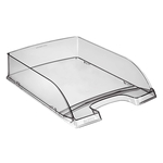 Leitz 5226 Briefkorb Transparent Plus, A4, Polystyrol, grau