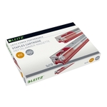 Leitz 5594 Heftklammern K12 - Einweg-Kassette, 5x210 Stück, rot
