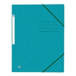 OXFORD Eckspannermappe TOPFILE+ - A4, Rückenschild, Karton, aqua