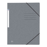 OXFORD Eckspannermappe TOPFILE+ - A4, Rückenschild, Karton, grau