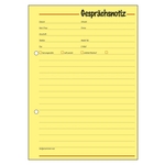 SIGEL Gesprächsnotizen - A5, Papier gelb, 50 Blatt
