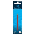 SCHNEIDER Kugelschreibermine Take 4 Refill - M, rot (dokumentenecht), 2 Stück