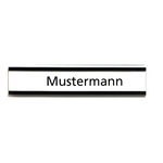 Franken Magnetschild mit C-Profil - 75 x 40 mm, 10 Stück, schwarz