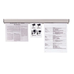 Franken Papierklemmschiene, 88 x 4 cm, grau
