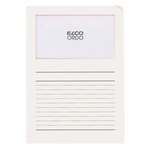 ELCO Sichtmappen Ordo classico - weiß, 120g, 10 Stück, Sichtfenster und Linien