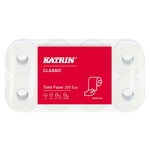 KATRIN® Toilettenpapier Classic Eco - 3-lagig, weiß, 8 Rollen à 250 Blatt